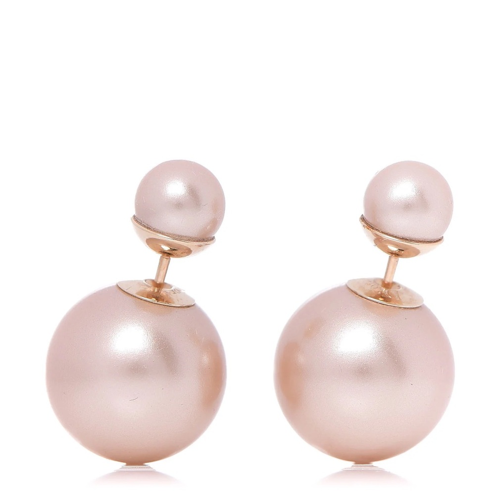 Dior Tribales Earrings in Pink/Champagne/Rose Gold